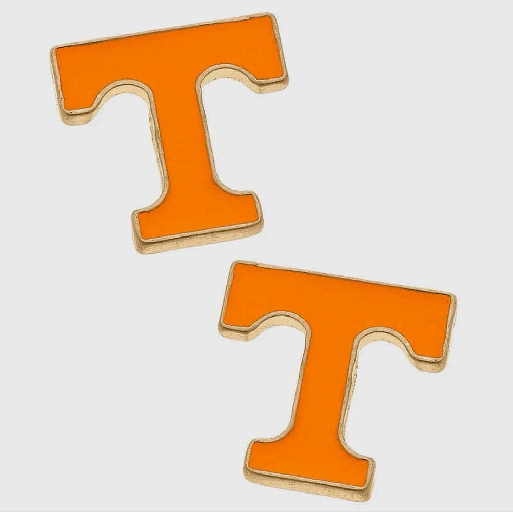 Tennessee Letter T Earrings